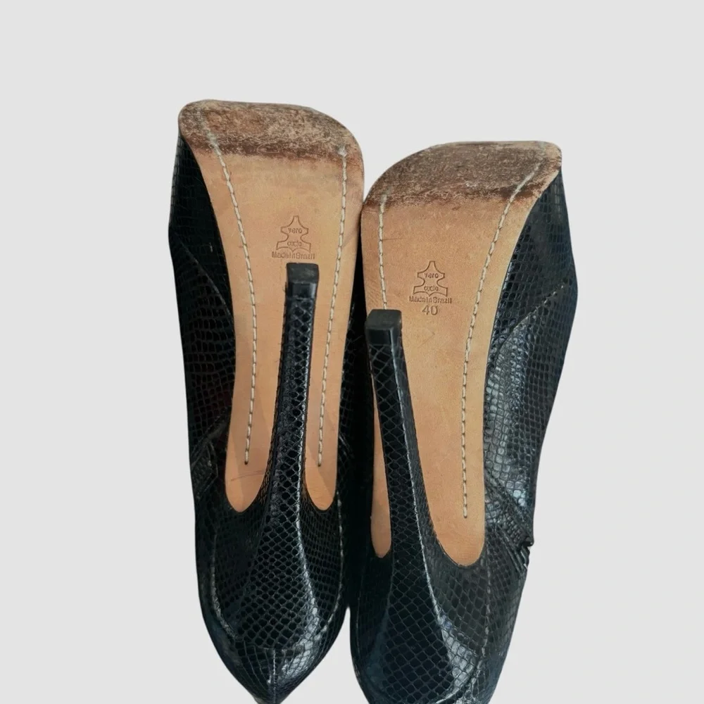 Alice + Olivia Black Thigh-High Platform Stiletto Over-the-Knee Leather Boots